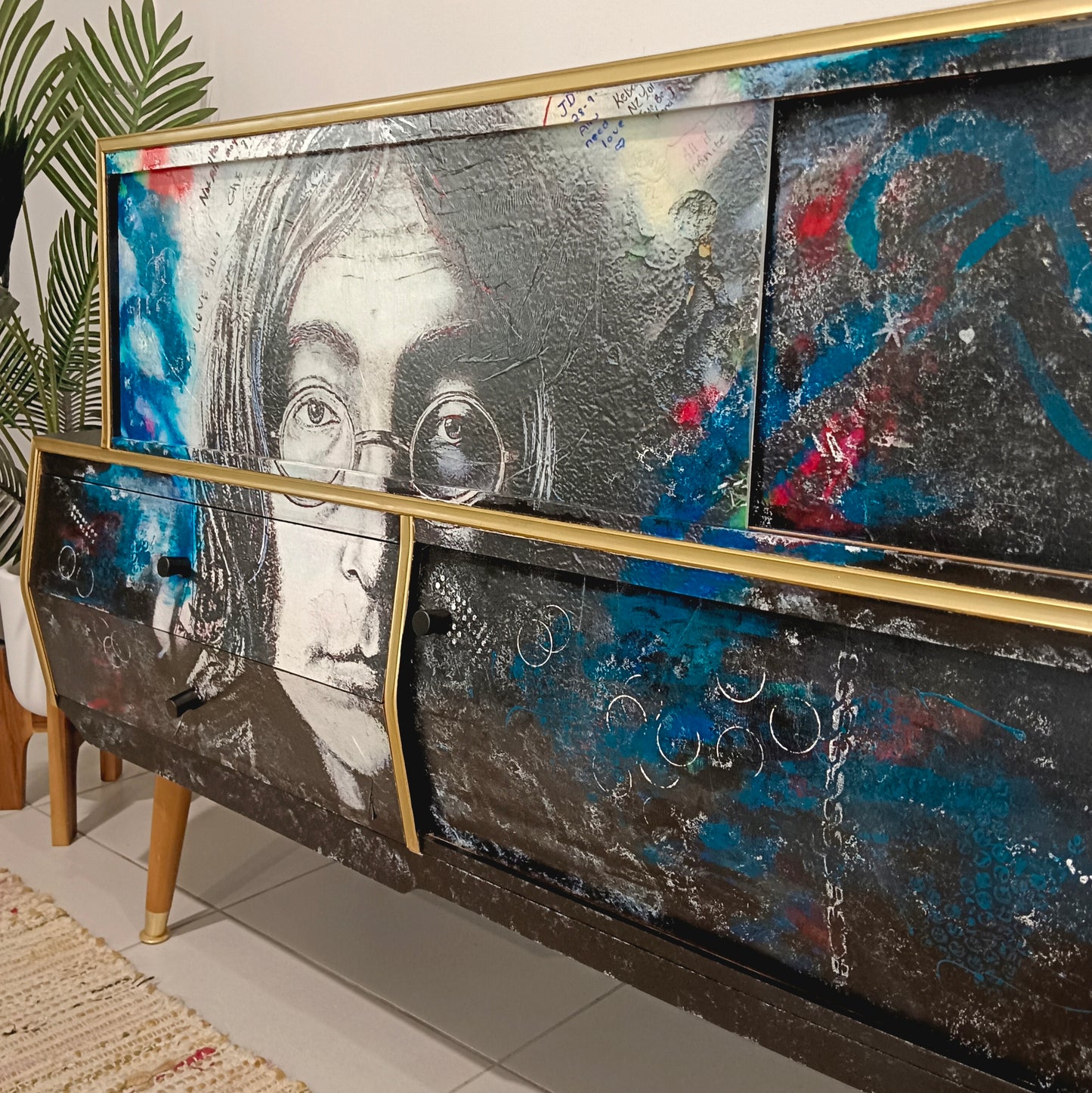Retro Mid Century John Lennon Sideboard