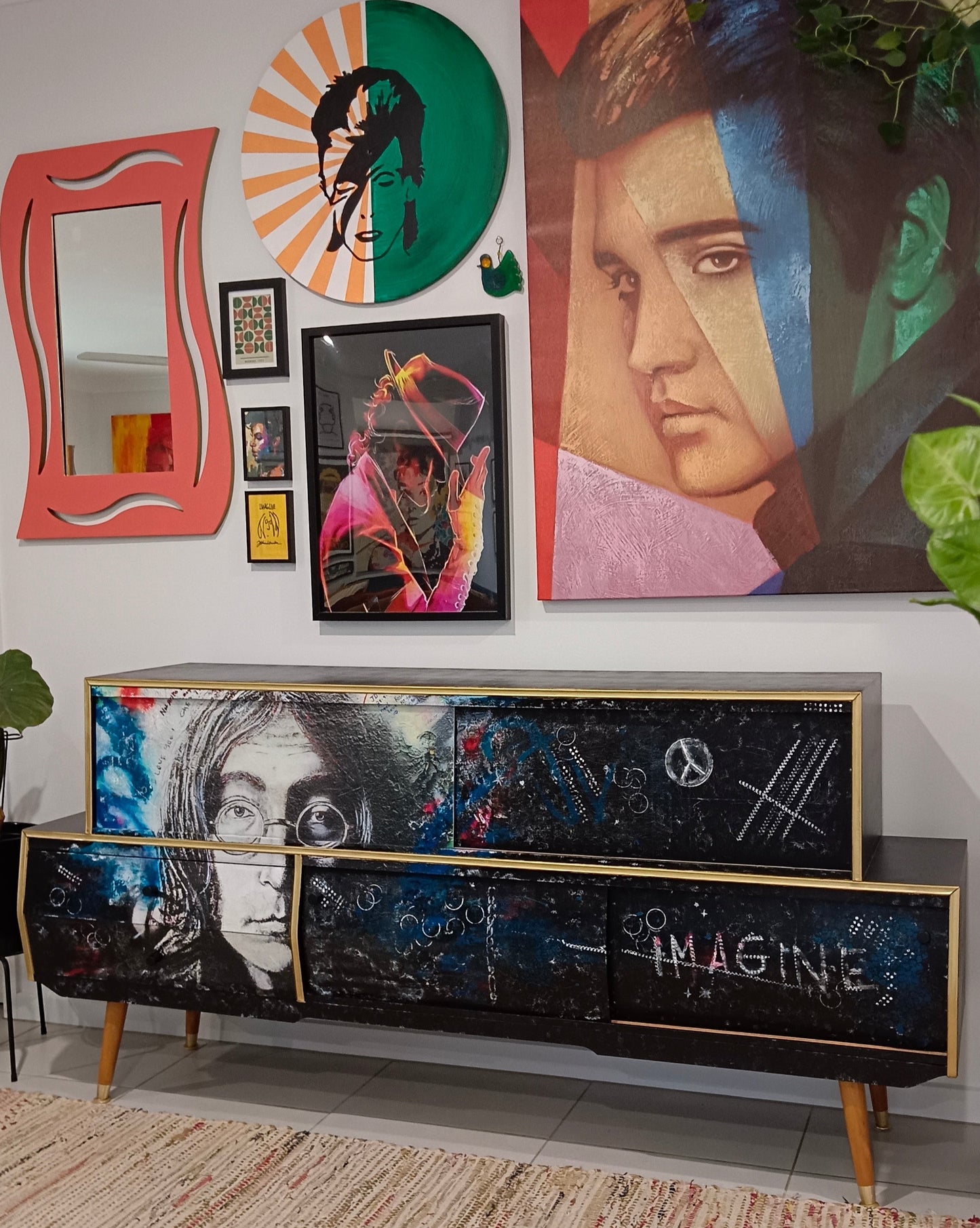 Retro Mid Century John Lennon Sideboard