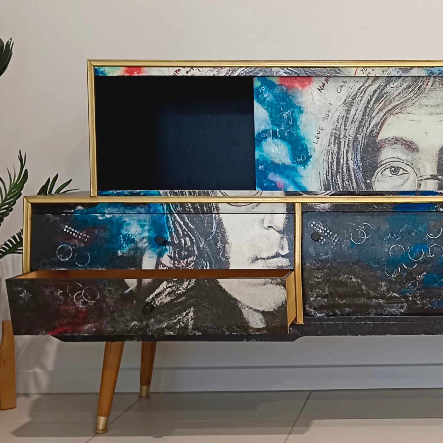 Retro Mid Century John Lennon Sideboard